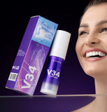 Corrector Dental V34 – Efecto Blanco Inmediato | Neutraliza el Tono Amarillo y Mejora tu Sonrisa en Segundos (30ml)